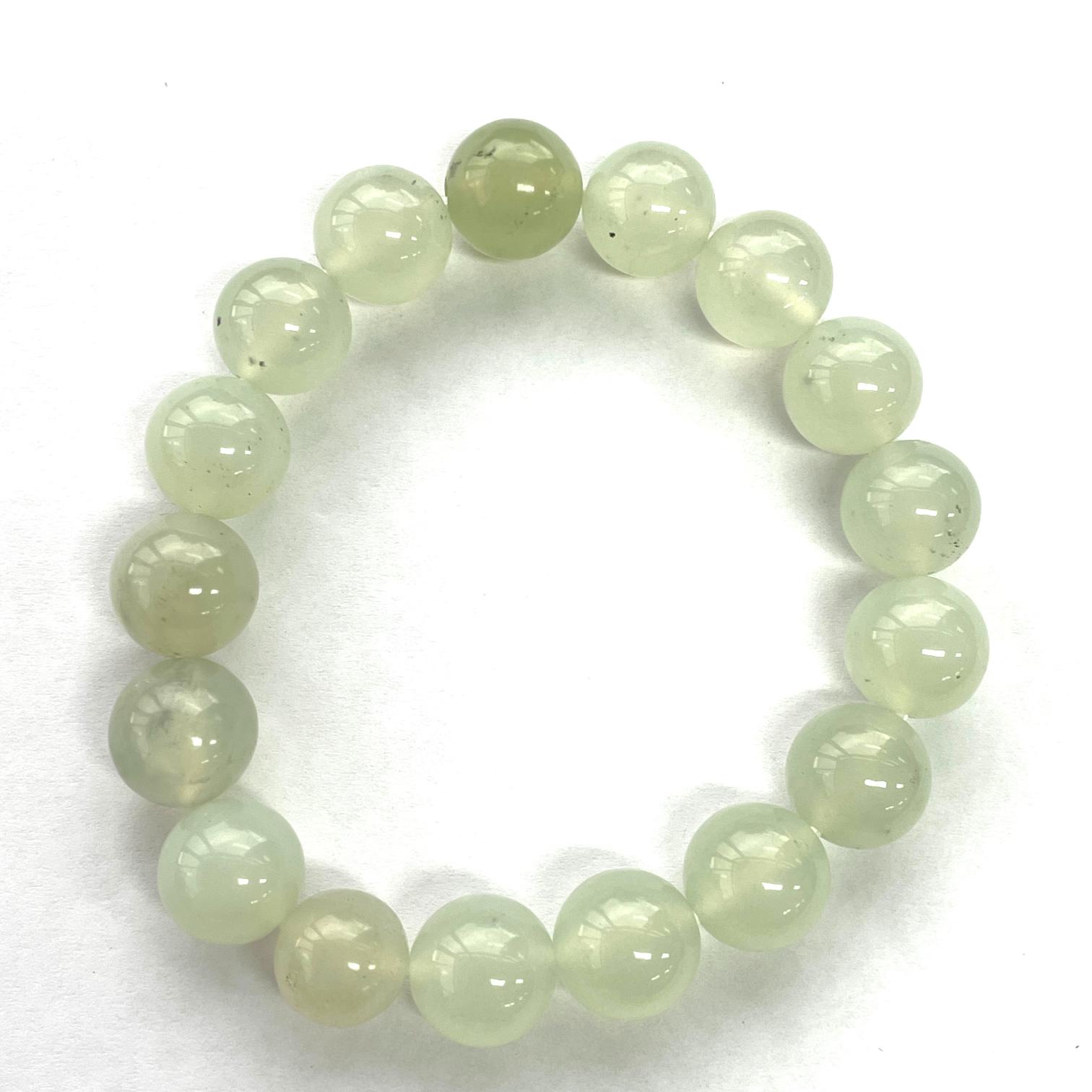 Jade Beads Bracelet - 12mm Jade Beads Bracelet - 12mm